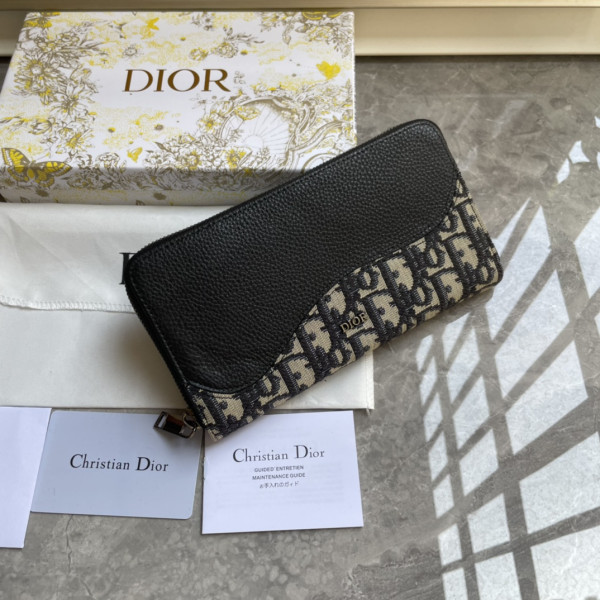 D*or saddle zipped long wallet