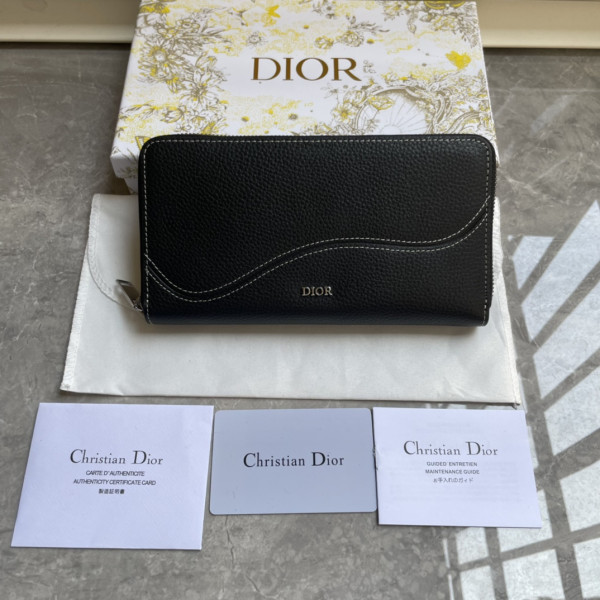D*or saddle zipped long wallet