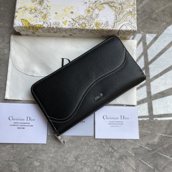 D*or saddle zipped long wallet