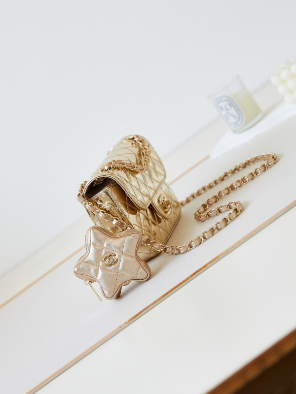 CL MINI FLAP BAG & STAR COIN PURSE