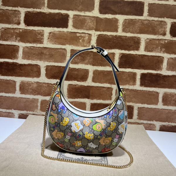 G*u*i gg marmont half-moon-shaped mini bag