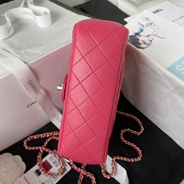 CL FLAP BAG WITH TOP HANDLE-21CM