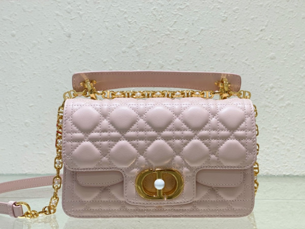 small D*or jolie top handle bag-22 x 14 x 8 cm