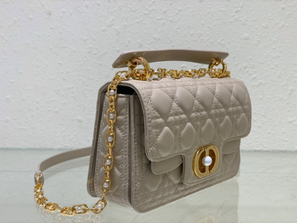 small D*or jolie top handle bag-22 x 14 x 8 cm