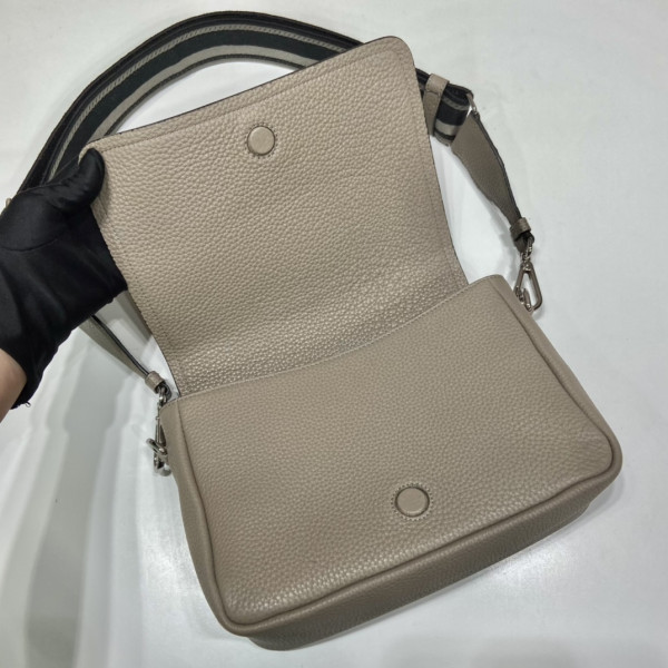 Pra*a leather shoulder bag-23*18*9cm
