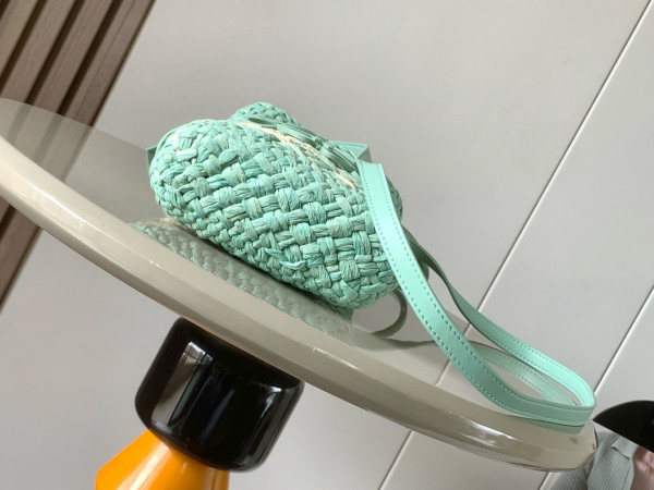 LOEWE Anagram Checks Mini bucket bag-22*14*6CM