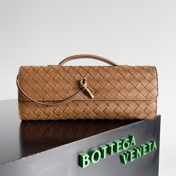 Bo*te*ga ve*ne*ta long clutch andiamo with handle-31*13*3cm