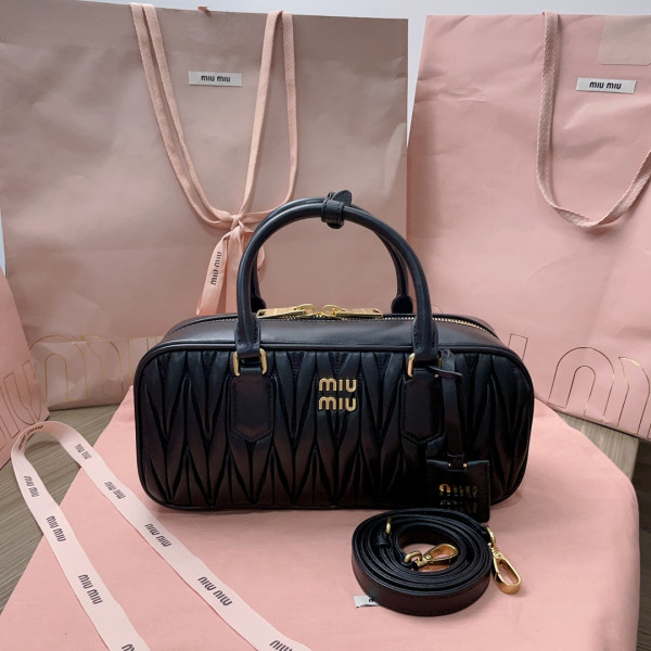 MIUMIU Arcadie matelassé nappa leather bag-XS/S/M