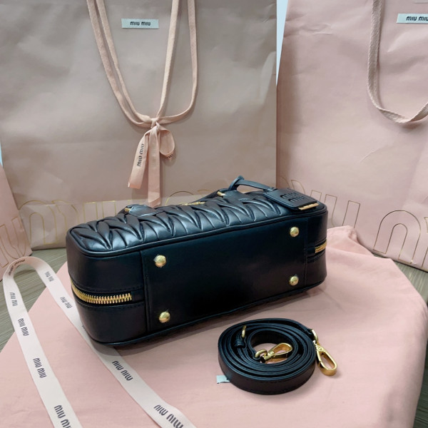 MIUMIU Arcadie matelassé nappa leather bag-XS/S/M
