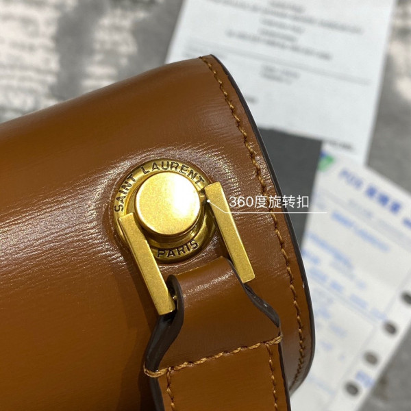 YSL LOULOU CARRE SATCHEL IN SMOOTH LEATHER